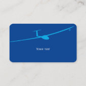 Segelflugzeug Visitenkarte (Rückseite)