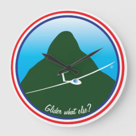 Segelflugzeug - was sonst? große wanduhr