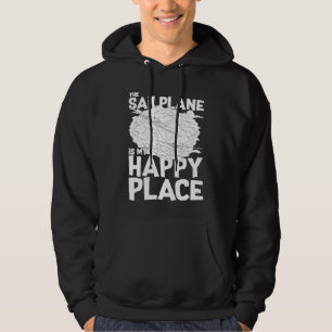 Segelflugzeugpilot fliegt Segelflugzeug Trainingsf Hoodie