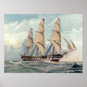 Segelfrigate Duncan Dunbar Poster