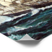 Segelfrigates Racing Poster (Ecke)