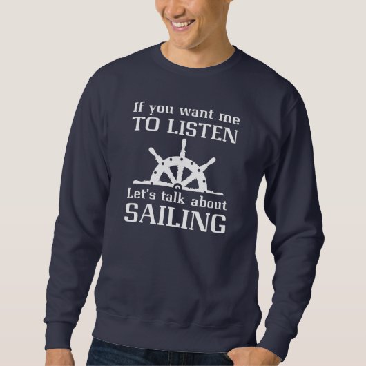 Segelgespräch Sweatshirt (Vorderseite)