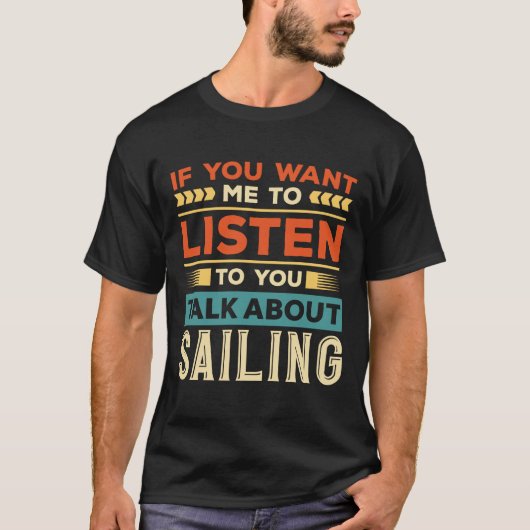 Segelgespräch T-Shirt (Vorderseite)