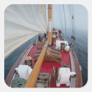 Segelgrenze Boundary Pass Quadratischer Aufkleber
