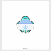 Segelhut Aufkleber (Blatt)