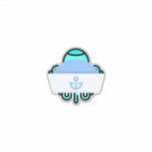 Segelhut Aufkleber (Vorderseite)