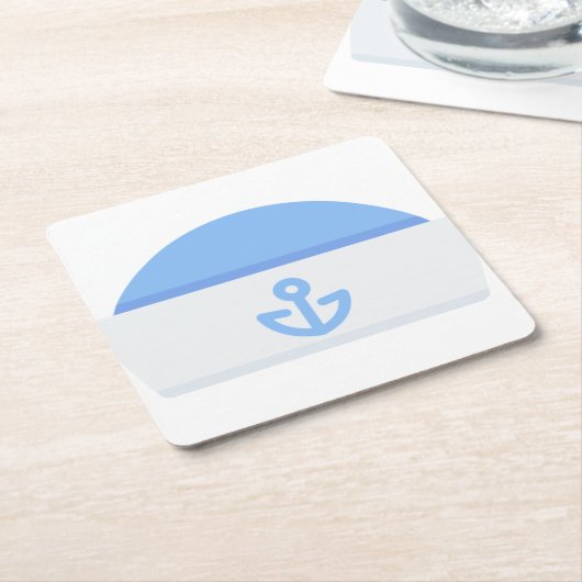 Segelhut Rechteckiger Pappuntersetzer (angewinkelt)