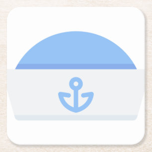 Segelhut Rechteckiger Pappuntersetzer