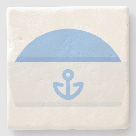 Segelhut Steinuntersetzer (Vorderseite)