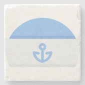 Segelhut Steinuntersetzer (Vorderseite)