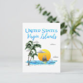 Segelinseln der U.S. Jungfrau Postkarte (Stehend Vorderseite)