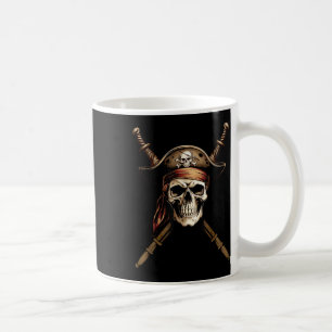 Segelkapitän Piratenflagge Totenkopf Kreuzknochen Kaffeetasse