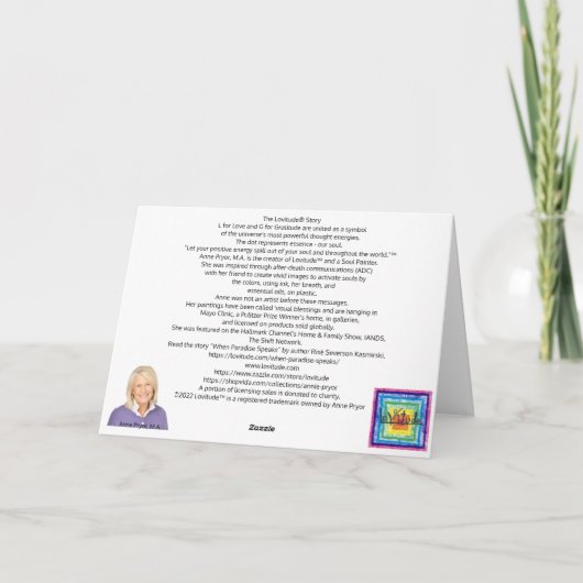 Segelkarte Dankeskarte (Rückseite)