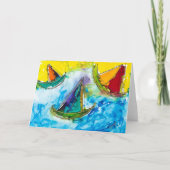 Segelkarte Dankeskarte (Vorderseite)