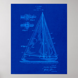 Segelkonzept Nr. 5 Nautical Themed Geschenk Poster