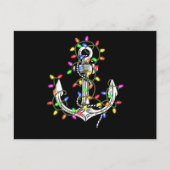 Segelkreuzfahrt mit Weihnachtsbeleuchtung Postkarte (Vorderseite)