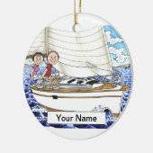 Segelkuppel Keramik Ornament (Links)