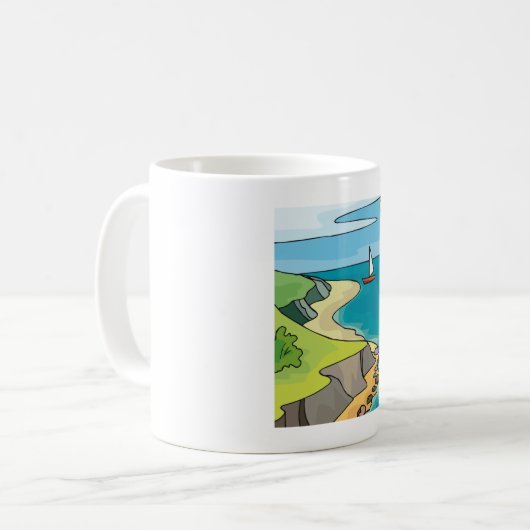 Segellandschaft Kaffeetasse (Vorderseite Links)