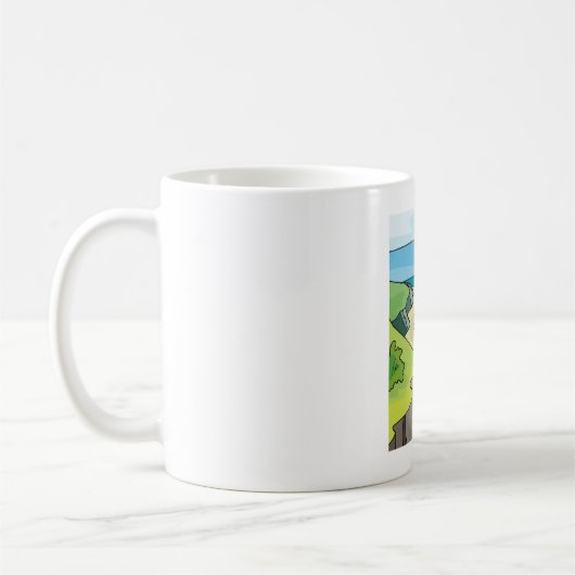 Segellandschaft Kaffeetasse (Links)
