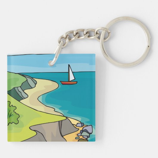 Segellandschaft Schlüsselanhänger (Rückseite)