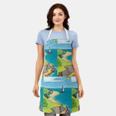 Segellandschaft Schürze (Getragen)