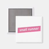 Segelläufer, Langläufer Magnet (Vorderseite/Rückseite)