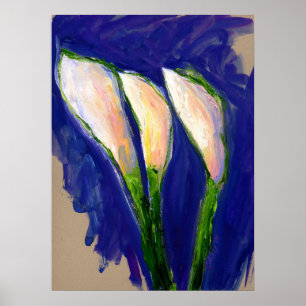 Segellilily Art Malerei Poster drucken