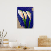 Segellilily Art Malerei Poster drucken (Küche)