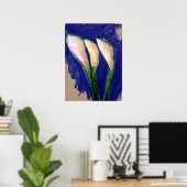 Segellilily Art Malerei Poster drucken (Heimbüro)