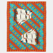 Segellionen Fleecedecke (Vorderseite)