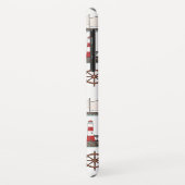 Segelmuster Farbe auf Weiß Case-Mate iPhone Hülle (Hinten/Links)