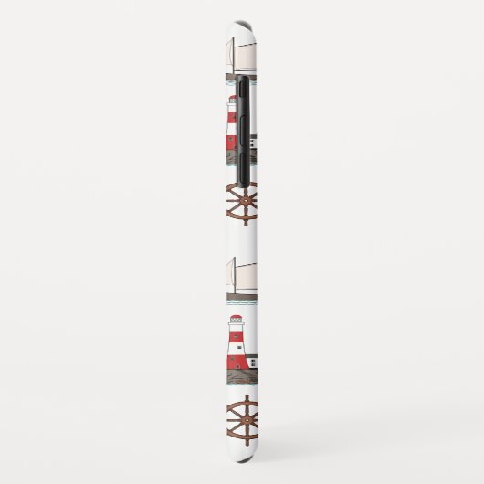 Segelmuster Farbe auf Weiß Case-Mate iPhone Hülle (Hinten/Links)