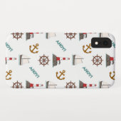 Segelmuster Farbe auf Weiß Case-Mate iPhone Hülle (Rückseite (Horizontal))