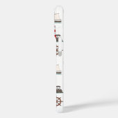 Segelmuster Farbe auf Weiß Case-Mate iPhone Hülle (Rückseite / Links)