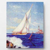 Segeln am Leuchtturm von Albert B. Marks Fotoplatte (Vorderseite)