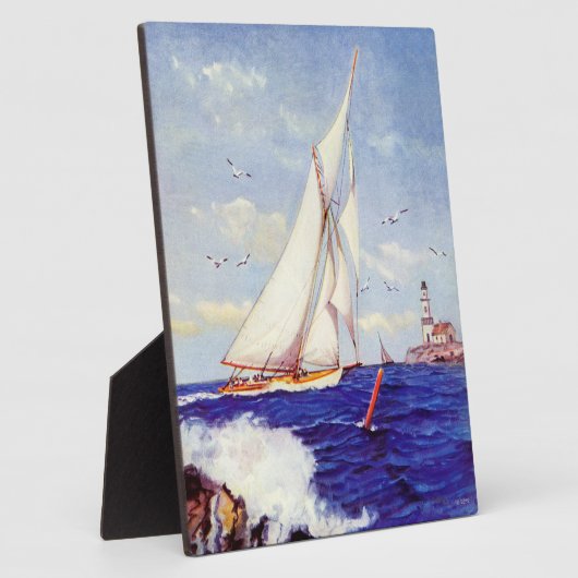 Segeln am Leuchtturm von Albert B. Marks Fotoplatte (Seite)