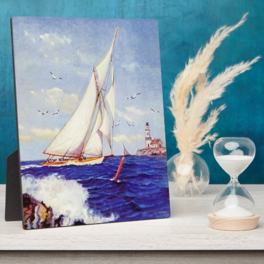 Segeln am Leuchtturm von Albert B. Marks Fotoplatte (Seite)