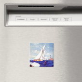 Segeln am Leuchtturm von Albert B. Marks Magnet (In Situ (Geschirrspüler))