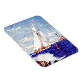 Segeln am Leuchtturm von Albert B. Marks Magnet (Rechte Seite)