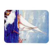 Segeln am Leuchtturm von Albert B. Marks Magnet (Horizontal)
