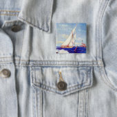 Segeln am Leuchtturm von Albert B. Zeichen Button (Beispiel)