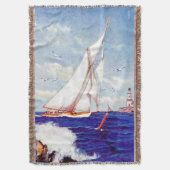 Segeln am Leuchtturm von Albert B. Zeichen Decke (Vorderseite Vertikal)