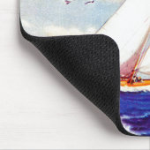 Segeln am Leuchtturm von Albert B. Zeichen Mousepad (Ecke)