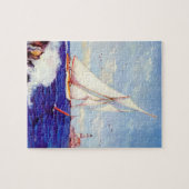 Segeln am Leuchtturm von Albert B. Zeichen Puzzle (Horizontal)