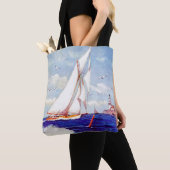 Segeln am Leuchtturm von Albert B. Zeichen Tasche (Von Nahem)