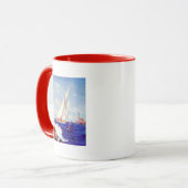 Segeln am Leuchtturm von Albert B. Zeichen Tasse (Vorderseite Links)