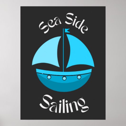 Segeln am Meer Poster (Vorne)