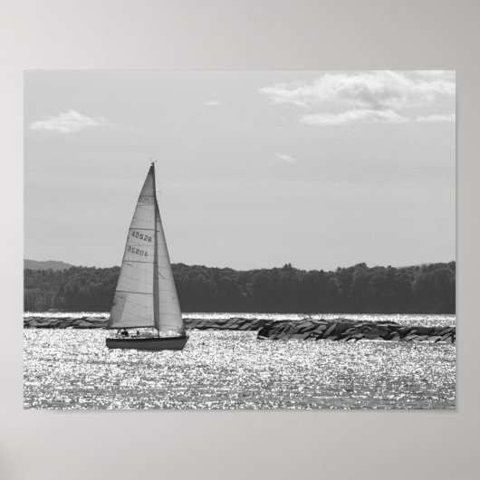 Segeln am See Champlain Poster (Vorne)