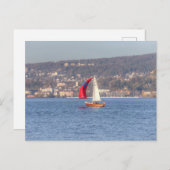 Segeln am Zürichsee Postkarte (Vorne/Hinten)