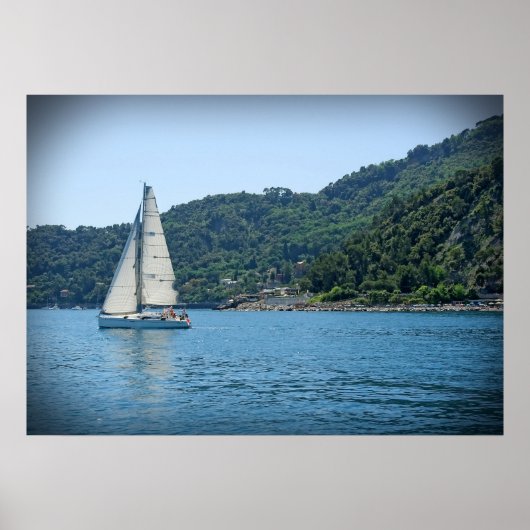 Segeln an der italienischen Riviera - Portofino Poster (Vorne)